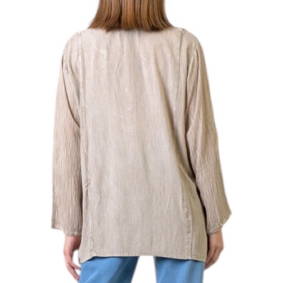 87. Women's Camel Embroidered Boho Tunic Top - One Size NEW - Picture 2 of 2